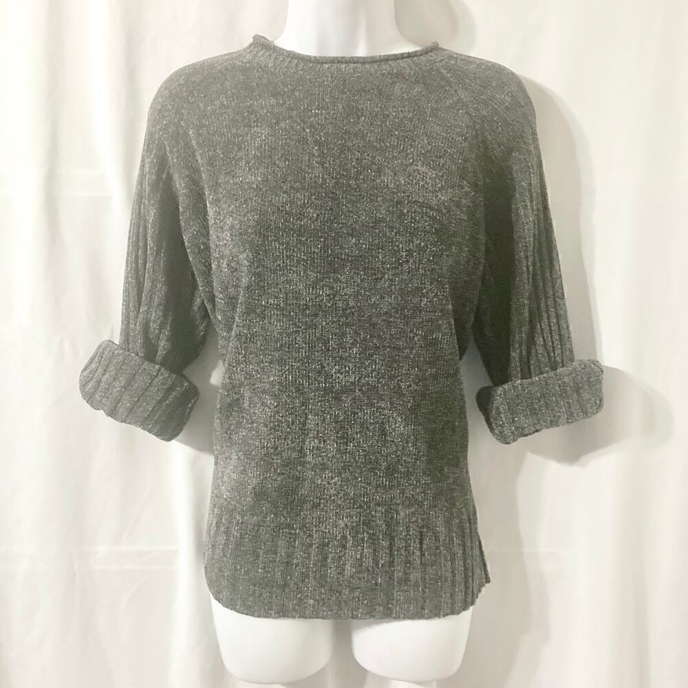 Karen Scott Women's Large Grey Knit Sweater - Picture 2 of 11
